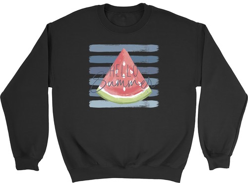 Hello summer watermelon slice - hello,